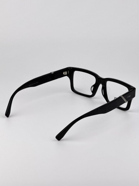 Fendi Diagonal FE50114F 001 Square Eyeglasses – Shiny Black main image 7